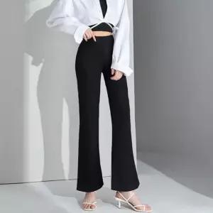 2장세트 마마로 국산 여성 벤츄리원단 여름 스판 부츠컷 팬츠 나팔 바지