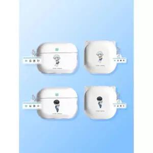 DESIGNSKIN [그래픽마켓] 에어팟프로3 클리어 케이스+키링 세트-용한소녀