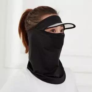 여성 외출 스포프 썬캡 자외선 차단 마스크 일체형