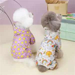 반려견여름옷 댕댕이 우비 강아지 방수 하네스우비 산책 우천