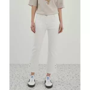 [하프클럽/올리비아로렌]트임 디테일 부츠컷 데님팬츠_VOCMP4M3371