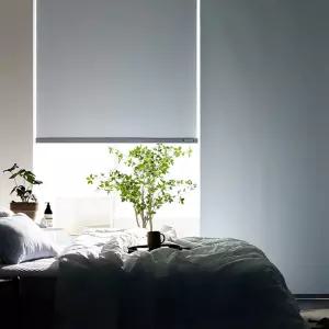 윈홈스 방염 암막 롤스크린 블라인드 양면 베란다 사무실 창문 30x30