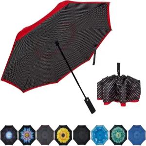 NOORNY 반전 우산 이중 레이어 자동 접이식 예비 방풍 자외선 차단 레인카 여행 야외 남성용
