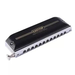 크로마틱 하모니카 12홀 C장조 이스트탑 마이크