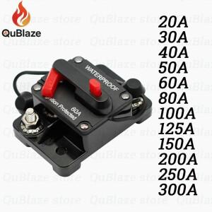 차량 오디오 시스템용 수동 리셋 방수 마린 서킷 브레이커 20A300A 퓨즈 12V-48V DC 40A 60A