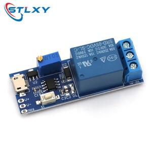 스마트 전자 5V-30V 마이크로 USB 전원 조정 가능 지연 릴레이 타이머 제어 모듈 트리거 스위치