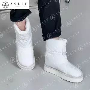[애슬릿] 방한 패딩 줄 조절 패션 앵클 부츠