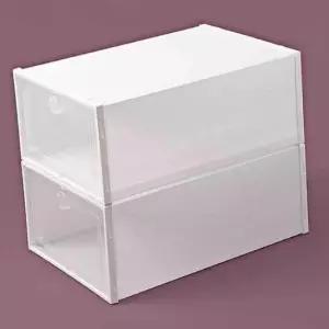 [생활] 신발정리함 화이트 간단조립선반 플라스틱신발장