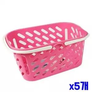 [생활] 손잡이 센스 사각바구니 대형 x5개