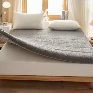 바닥매트리스 램스울 매트리스 토퍼 퀸 침대 패드 접이식 매트