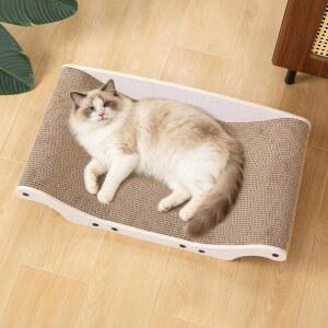 UUIg 고양이 스크래처 침대 카드보드 가구 고양이 고양이용 소파 & 보드 스크래칭 라운지 스크래칭 실내 보호대 스크래칭 고양이 소파 대형 25인치 패드