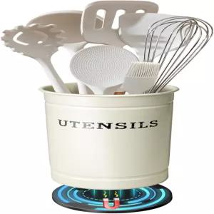 케베날 마그네틱 RV 식기 홀더 RV용 럼 정리함 접착 자석이 캠카 보관 오프 화이트