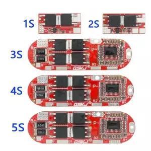 호환  BMS 1S 2S 10A 3S 4S 5S 25A 리튬 이온 리튬 배터리 보호 회로 기판 모듈 Pcb Pcm 18650 Lipo Bms 충