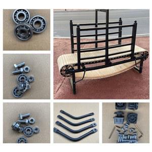 강아지 트레드밀 속도계 추가 알루미늄 부품 이동이 속도 저항 발에 미니 장착된