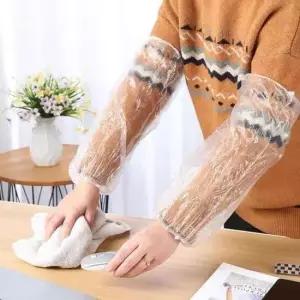 100매 일회용 방수팔토시 오염방지 투명 주방 작업