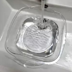 깔끔한 투명 소형 플라스틱 세숫대야 욕실소품