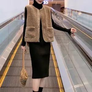 양털베스트 램스울 뽀글이조끼 여성양털조끼 뽀글이 베스트 따뜻한 조끼