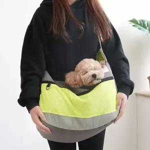 패리스독 강아지슬링백 시그니처 슬링백 (옐로우) (M) 애견 반려