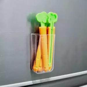 [에이치플러스몰]TBZ 자석 케이스 당근 밀봉집게 과자 빵 봉지 밀폐