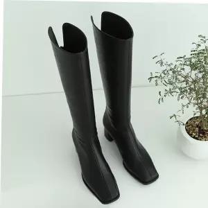 롱부츠구두 데일리 신발 패션 여성 롱부츠 지퍼 슈즈