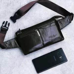 089 블루마운트 천연소가죽 남성 캐주얼 허리색 힙색 RW60DBC613