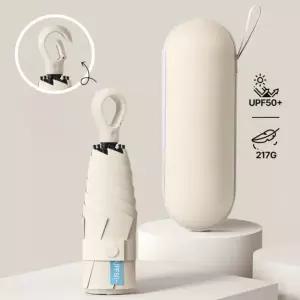 [OISO]초경량 우산 양산 양우산 고리형 (케이스 세트) 초미니양우산 5단양우산 휴대용 우양산 미니양산