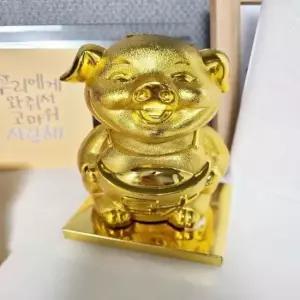 [문구] 재물운 증가 저금통 중형 복을 부르는 황금 경제적 절약