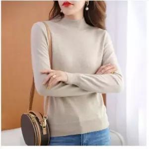 [의류] 여성 보들보들 니트티 반폴라 터틀넥 목폴라