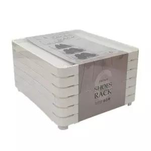 [생활] 화이트 슈즈렉 6단 신발수납함 신발정리대 신발정리함