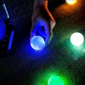 새벽 LED 야광 골프공 라운딩 6p 야간 골프 동호회 용품 발광 공구