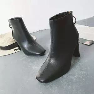 인기상품 여성 검정구두 앵글부츠 가을 여자구두 미들힐 [W220E03_260309]