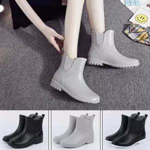 인기상품 여성 숏레인 부츠 우화 성인 발목 반장화 신발 워커 [W348C8F_260309]