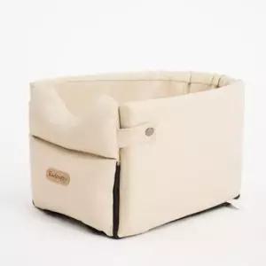 [반려] 강아지 콘솔 카시트 라운드 모던베이지 1P 이동가방