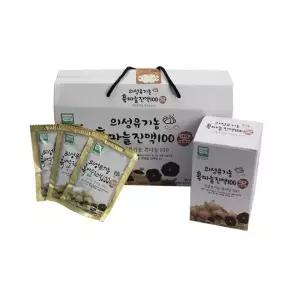 의성오가닉 흑마늘 진액 2달분 80mlx60포/선물용/설날/착즙/엑기스/흑마늘즙/진액/원액/영양즙