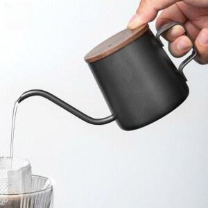 드립커피 주전자 소형 붓는 커피용품 핸드메이드 있는 딘 홈카페 입구 구즈넥 브루잉