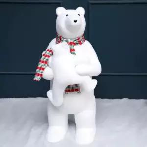 크리스마스 곰 장식 테디 선물 북극곰 산타옷 포토존