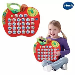 브이텍 애플 알파벳 사운드북/노래북/노래/완구/영어/멜로디/장난감/사운드/스피커/아기/놀이/라디오/
