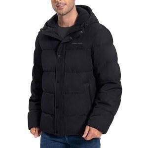 파이오니어 캠프 남성 겨울 코트 따뜻한 패딩 재킷 방수 두꺼운 단열 방풍 후드 다운 퀼트