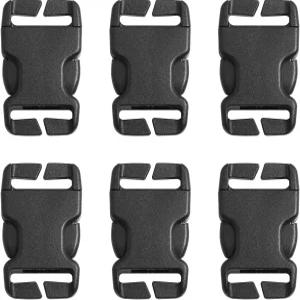 LUORNG 퀵 릴리스 버클 6PCS 멀티 사이즈 플라스틱 수리 키트 20mm/0.79인치 백팩 가방 스트랩에 재봉 필요