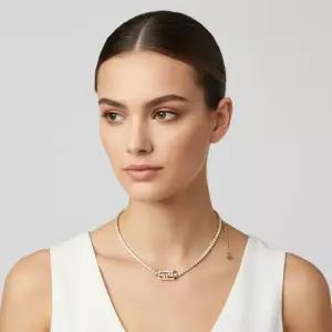 여성 오클락 테니스 목걸이 골드) 8AL188 ATEP F089U