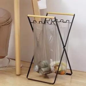 캠핑 우드 봉투걸이 쓰레기봉투걸이 재활용 분리수거 비닐 거치대_24728673