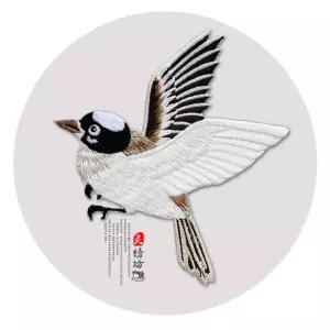 참새 새모양 와펜 새 자수패치 한복자수 의류리폼