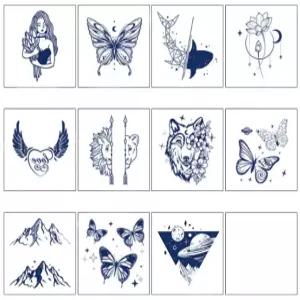 반영구 리얼 패션 미니타투 문신 헤나 여성 남성 커플 11P