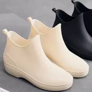 인기상품 여자 장마철 캠핑 룩 바닷가 코디 숏 발목 레인 부츠 [WE673D9_260311]