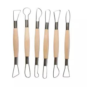 점토 공예 찰흙 스크 래퍼 도구 6종