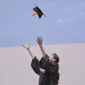 교복몰 학사모 컬러 수술 졸업 사진 학사모자