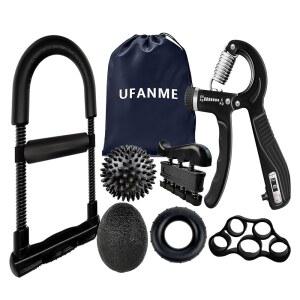 운동선수 클라이머 뮤지션을 위한 UFANME 근력 저항 강화기 운동기 핸드 그립 가능한 팔뚝 22-132파운드 트레이너 운동법 그립 조절