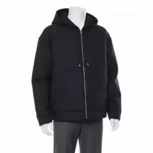 MUST IT_오라리 스펀지 트로피칼 울 집업 후디 다크네이비 A24SB01TB