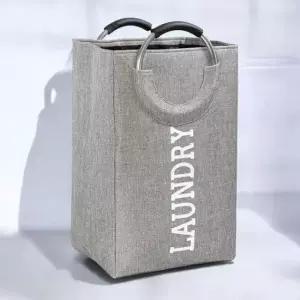 [생활] 런드리 사각 패브릭 수납함 그레이