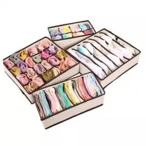 [생활] 부직포 속옷정리 DD 속옷정리함 칸막이 속옷정리대 보